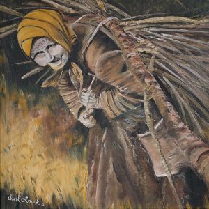"Old Woman" – Original Oil Painting by Mark Kircak