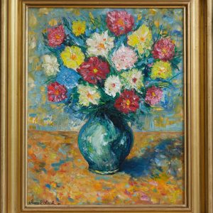 "Flowers in a Vase" – Original Oil Painting by Mark Kircak