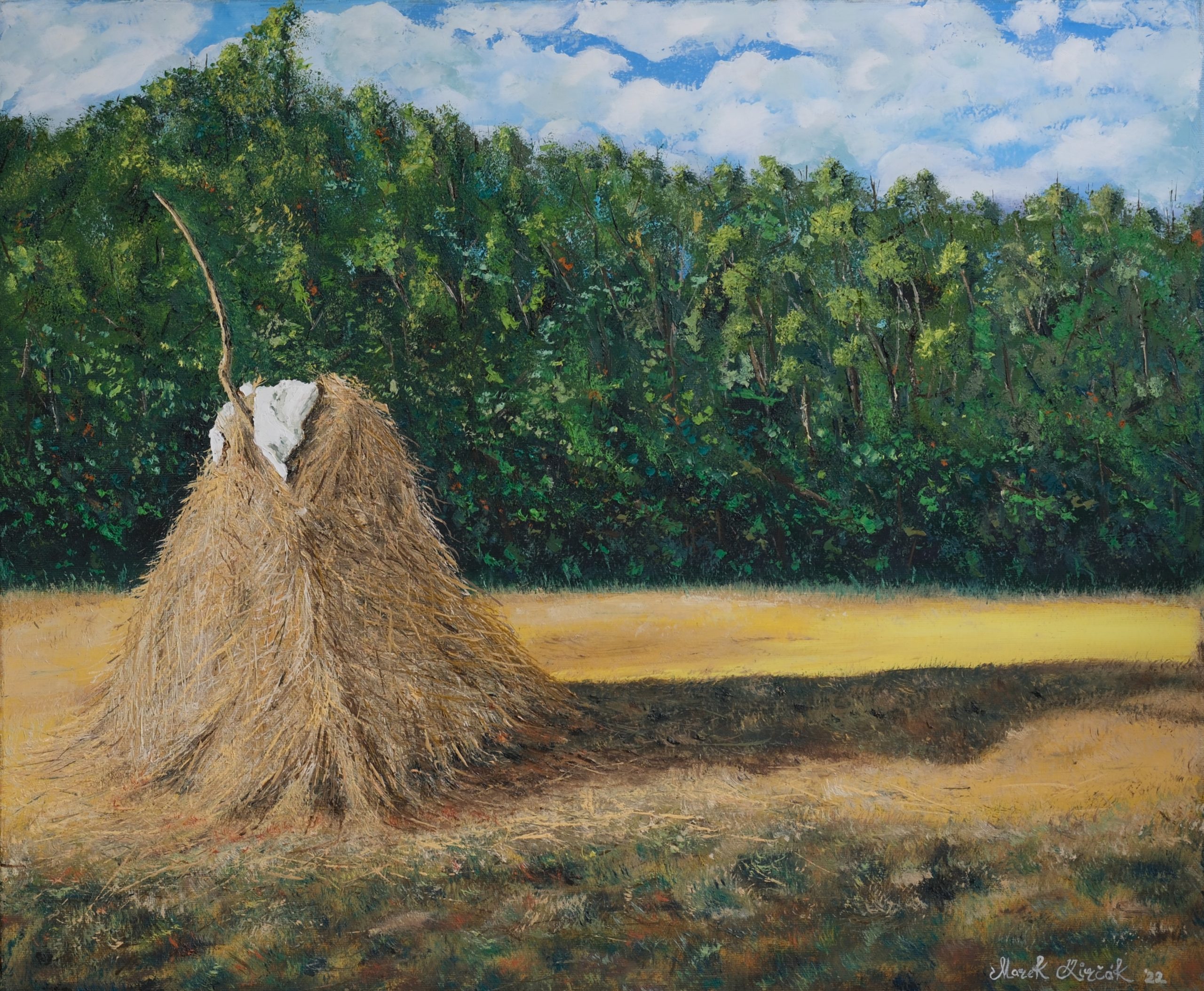 "Haystack" – Original Oil Painting by Mark Kircak