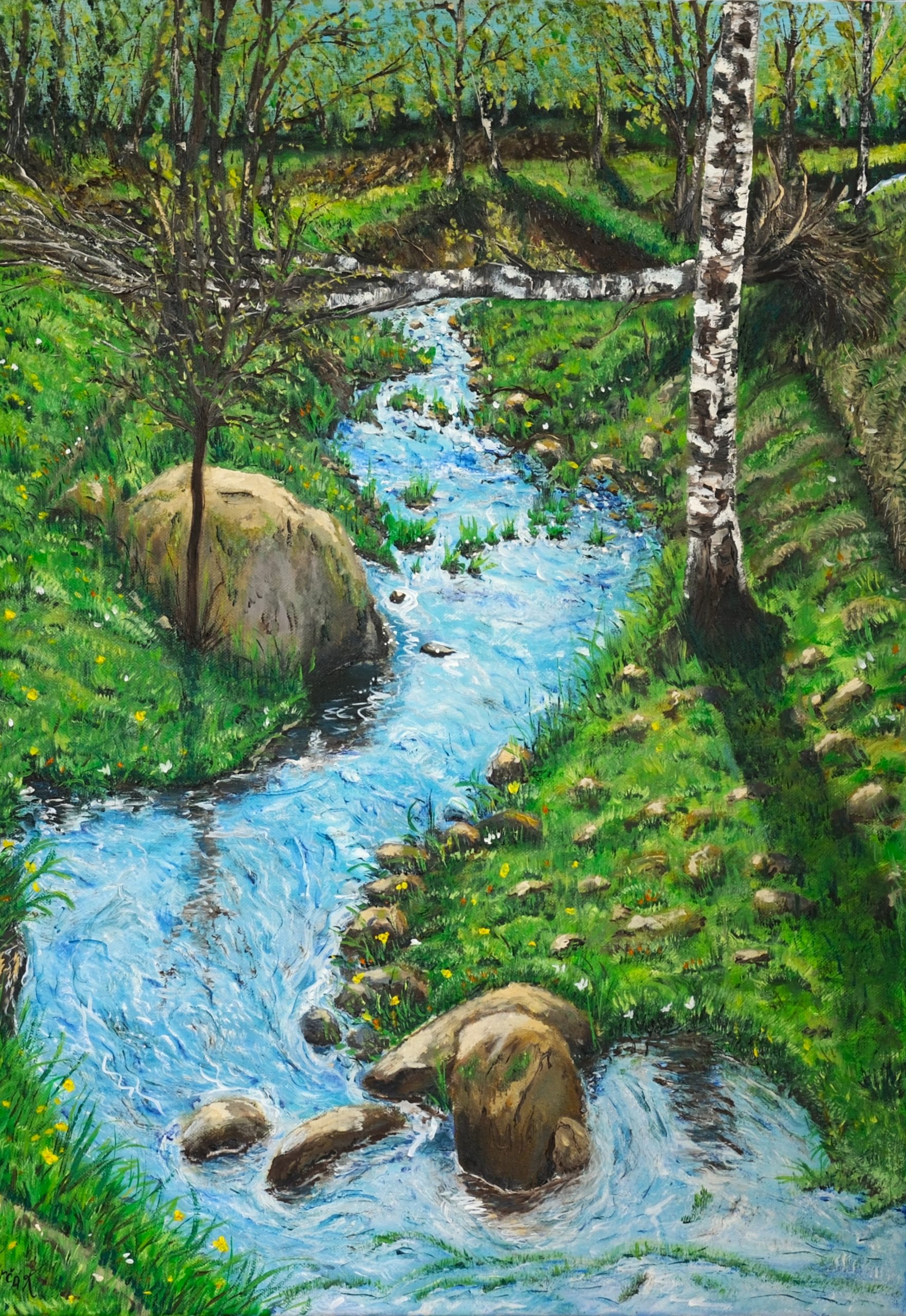"Stream" – Original Oil Painting by Mark Kircak