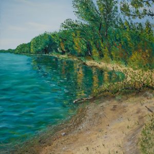 "Danube Beach" – Original Oil Painting by Mark Kircak