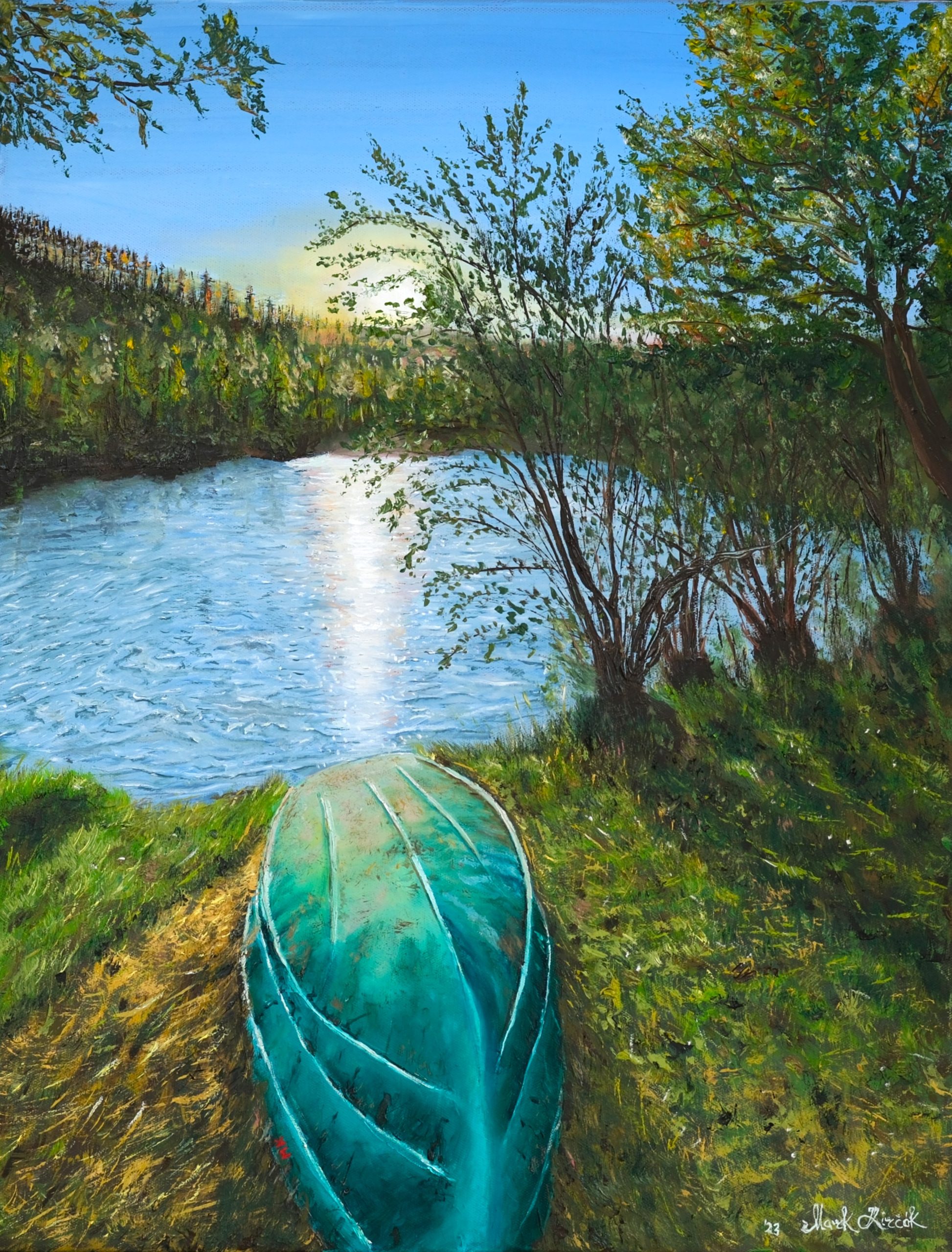 "Boat" – Original Oil Painting by Mark Kircak