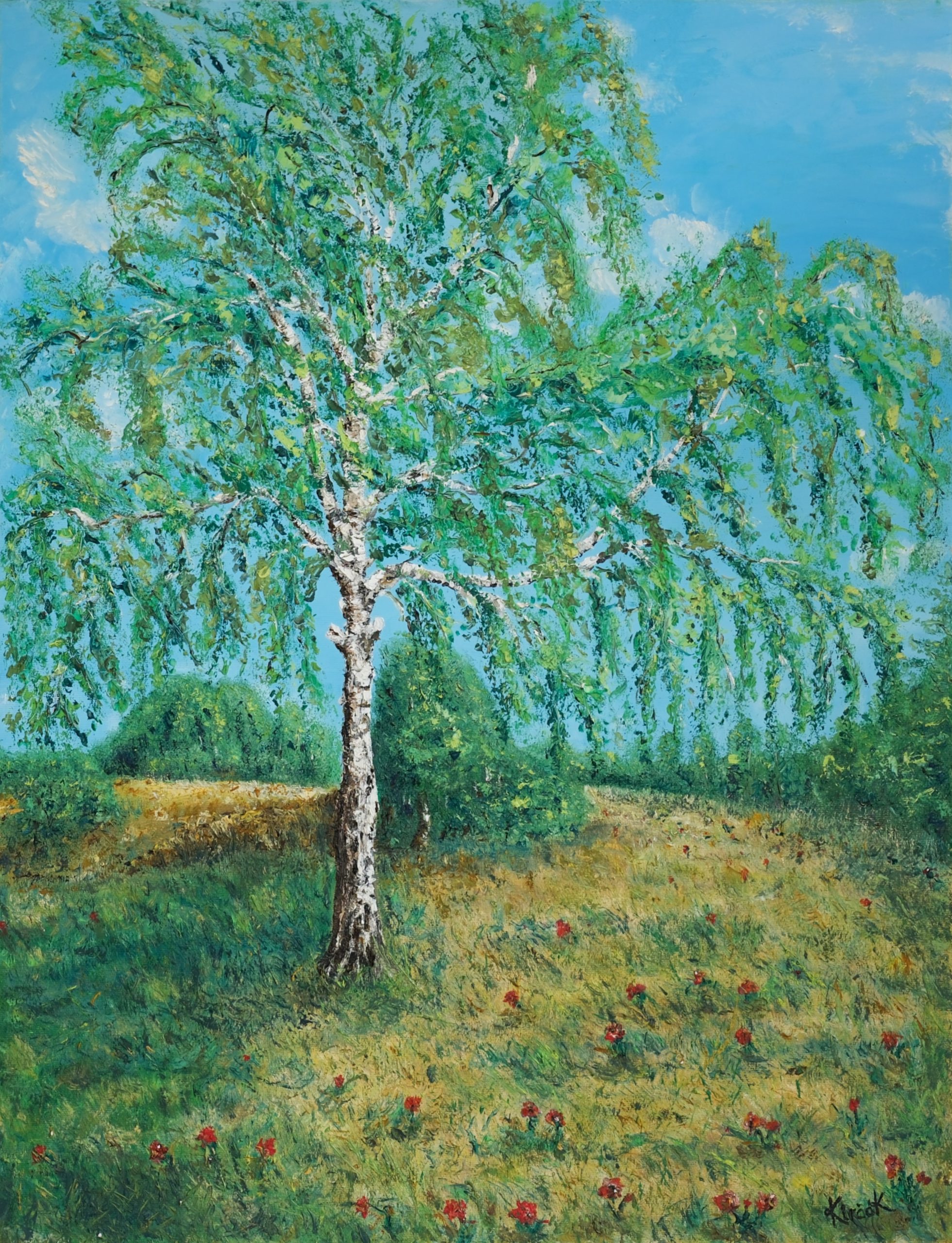 "Birch" – Original Oil Painting by Mark Kircak