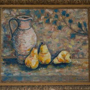 "Pears and Jar" – Original Oil Painting by Mark Kircak