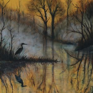 "Heron" – Original Oil Painting by Mark Kircak