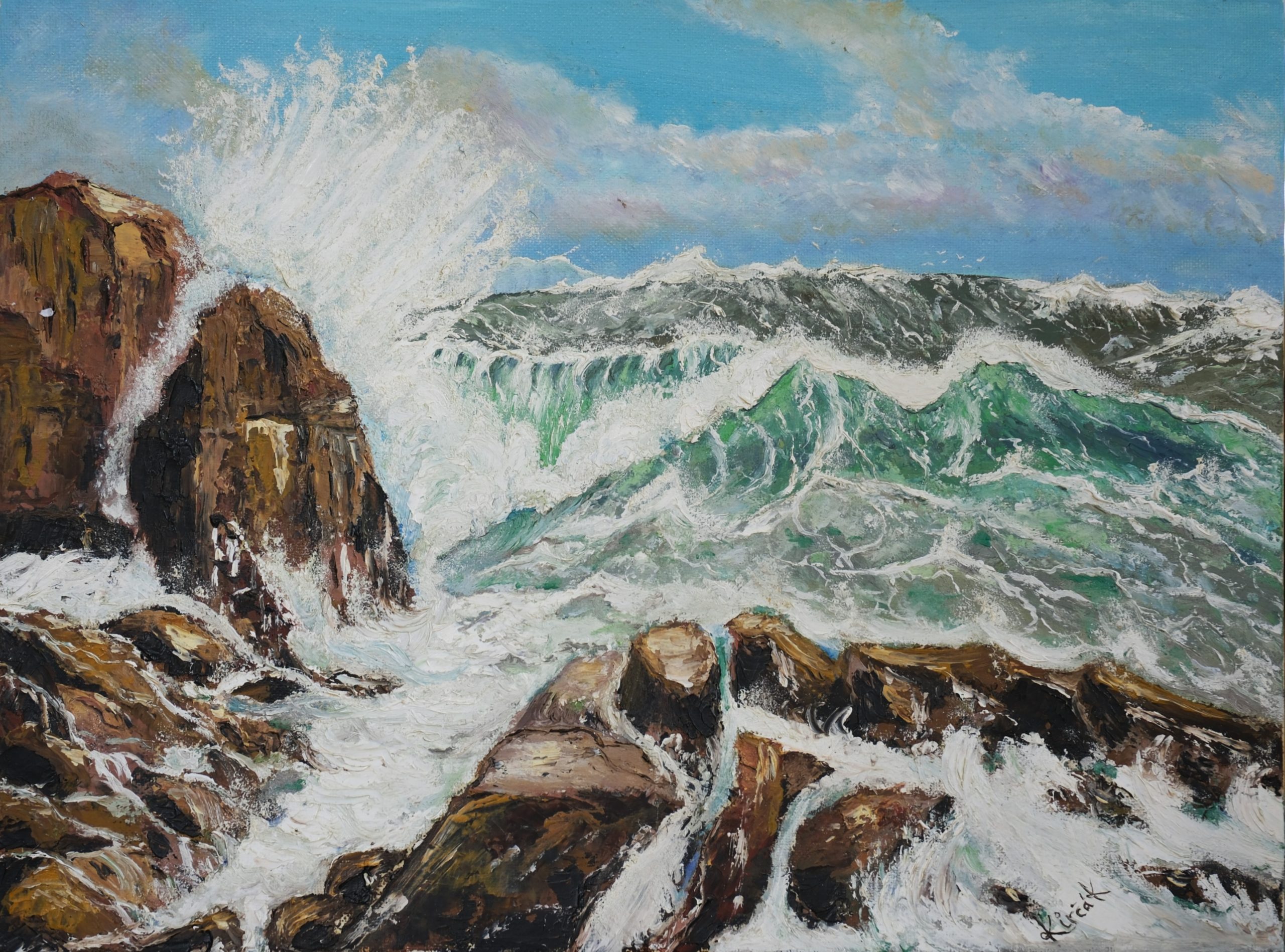 "Waves" – Original Oil Painting by Mark Kircak