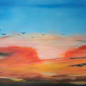 "Birds on the Horizon" – Original Acrylic Painting by Mark Kircak