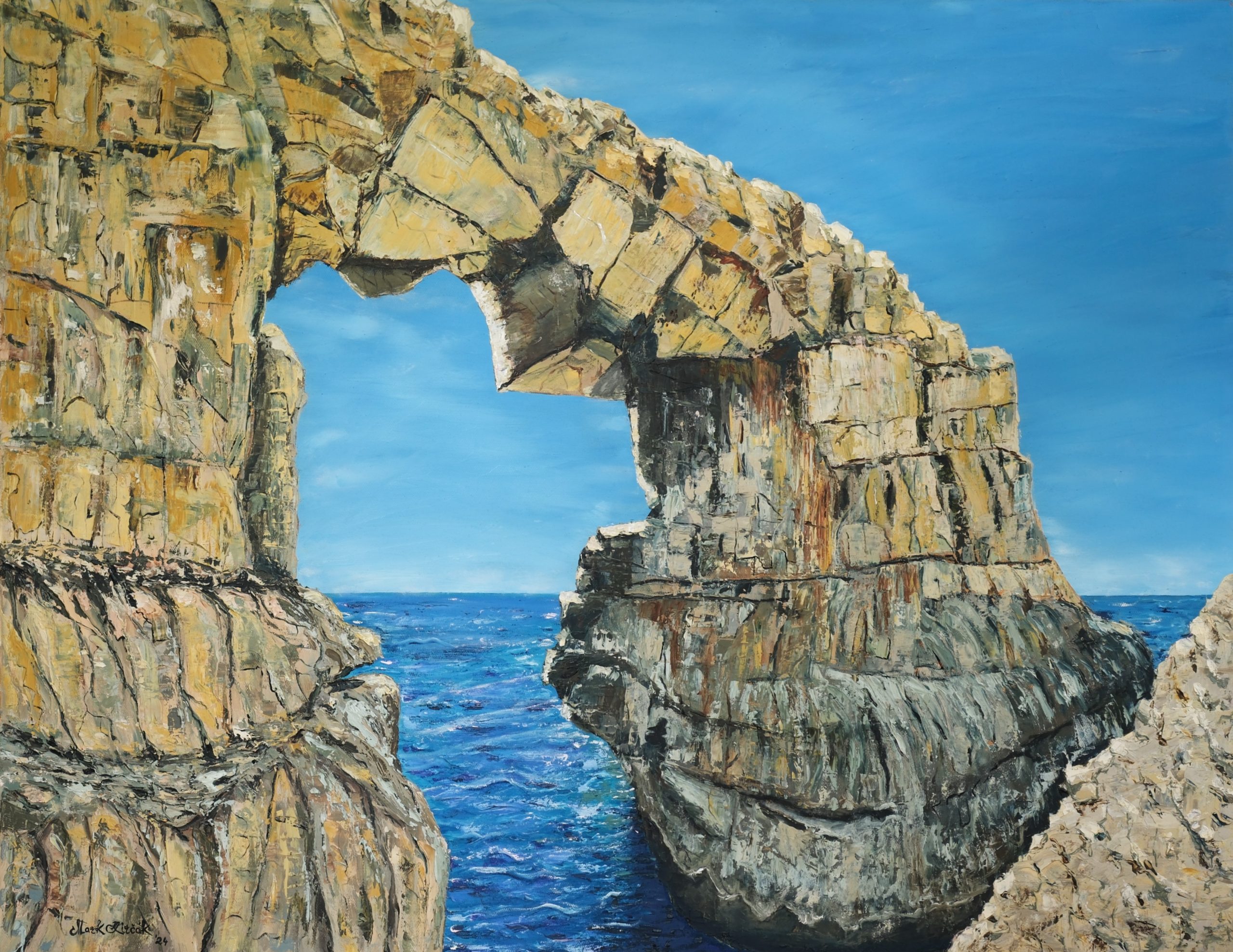 "Gozo Island" – Original Oil Painting by Mark Kircak