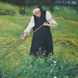 "Mowing" – Original Oil Painting by Mark Kircak