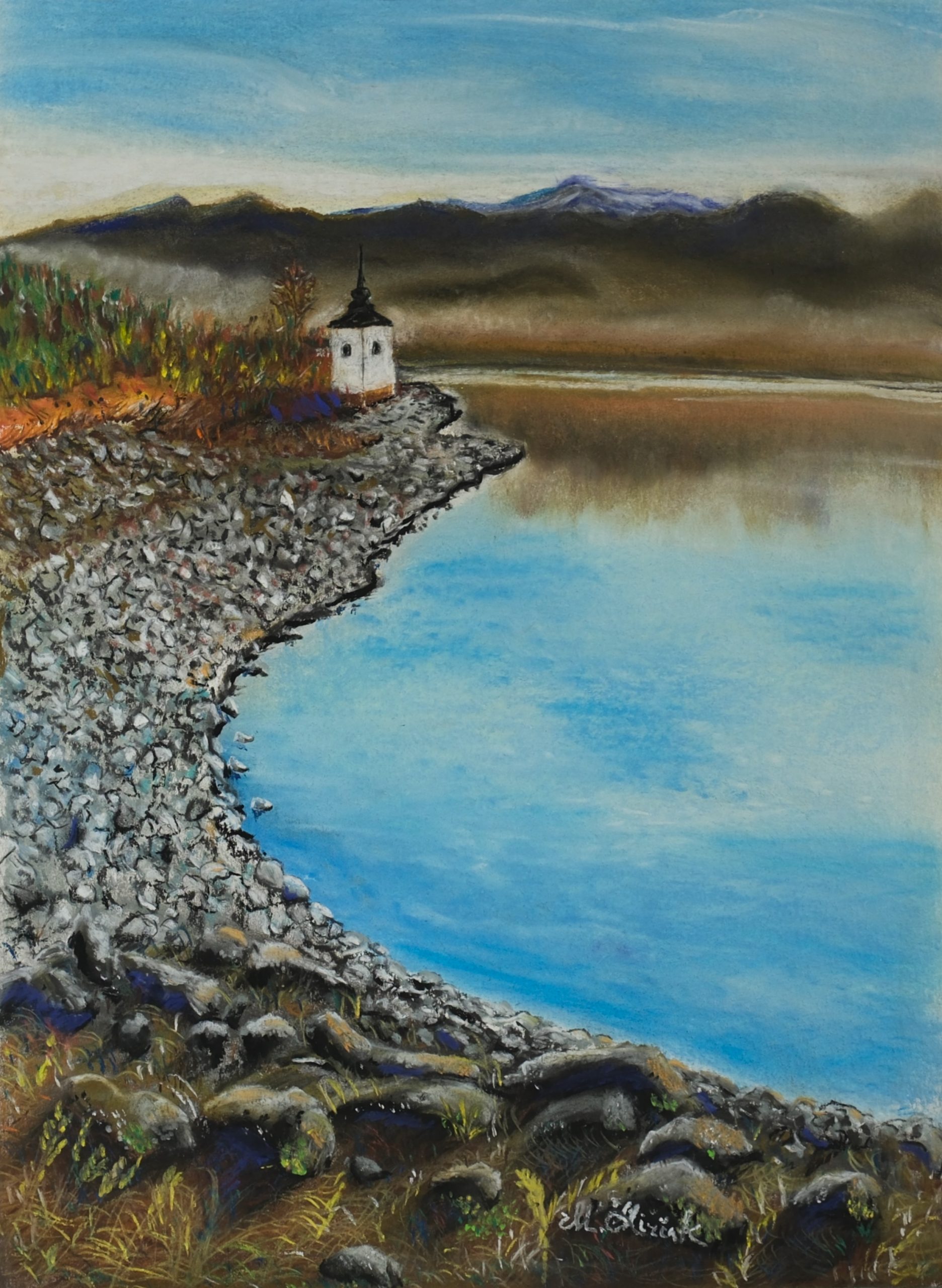 "Dam" – Original Pastel by Mark Kircak