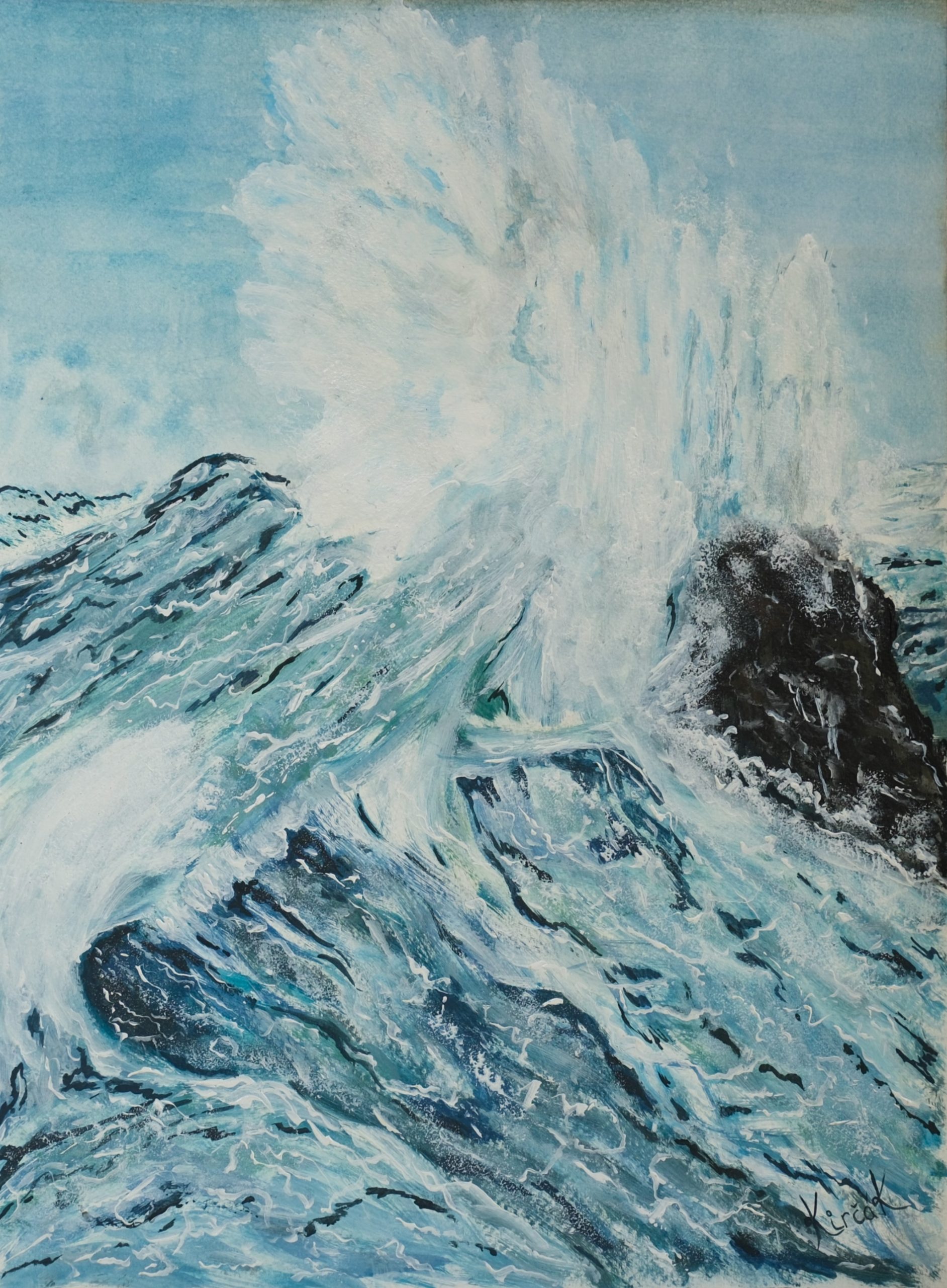 "Waves" – Original Watercolour by Mark Kircak