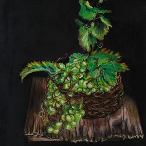 "Grapes in the Basket" – Original Pastel by Mark Kircak