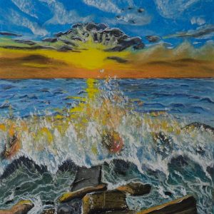 "Sea View" – Original Pastel by Mark Kircak