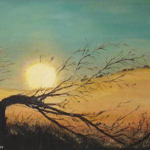 Ancient Guardian at Sunset