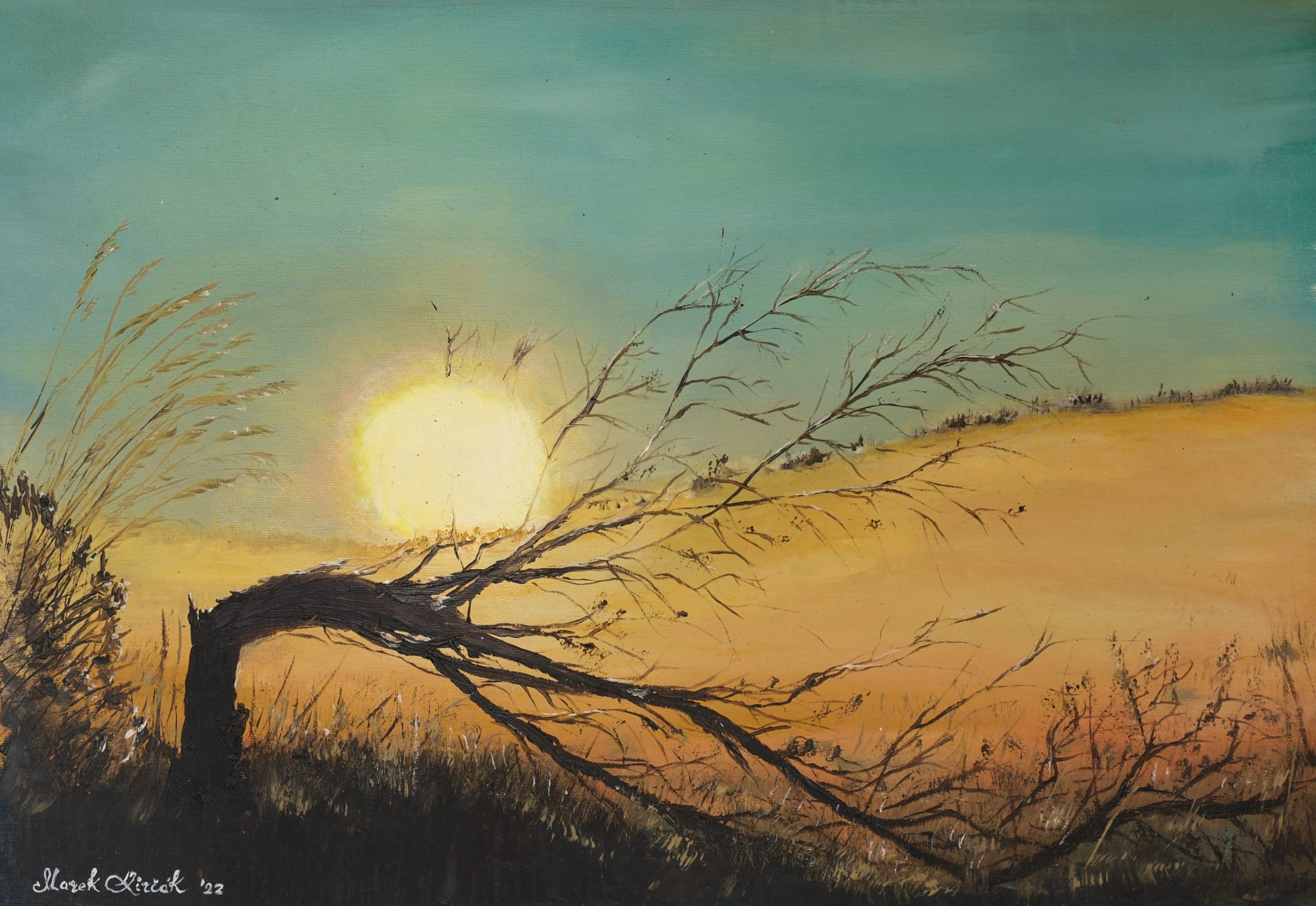 Ancient Guardian at Sunset