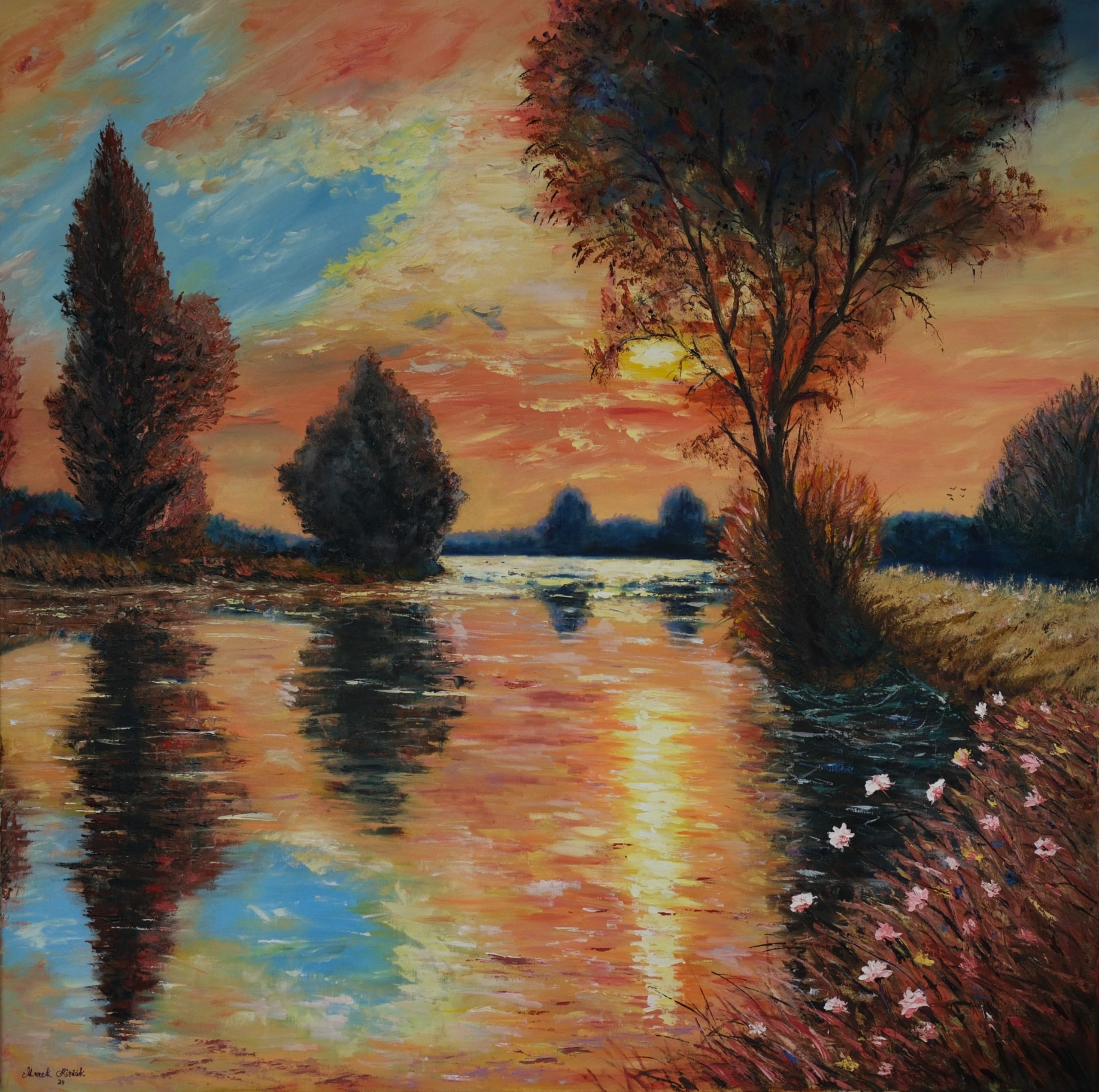 Danube Sunset Reflections